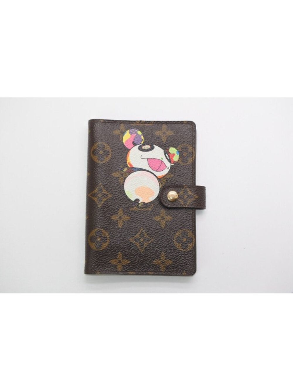 Louis Vuitton Notebook Cover Agenda PM Monogram Panda Takashi Murakami Brown